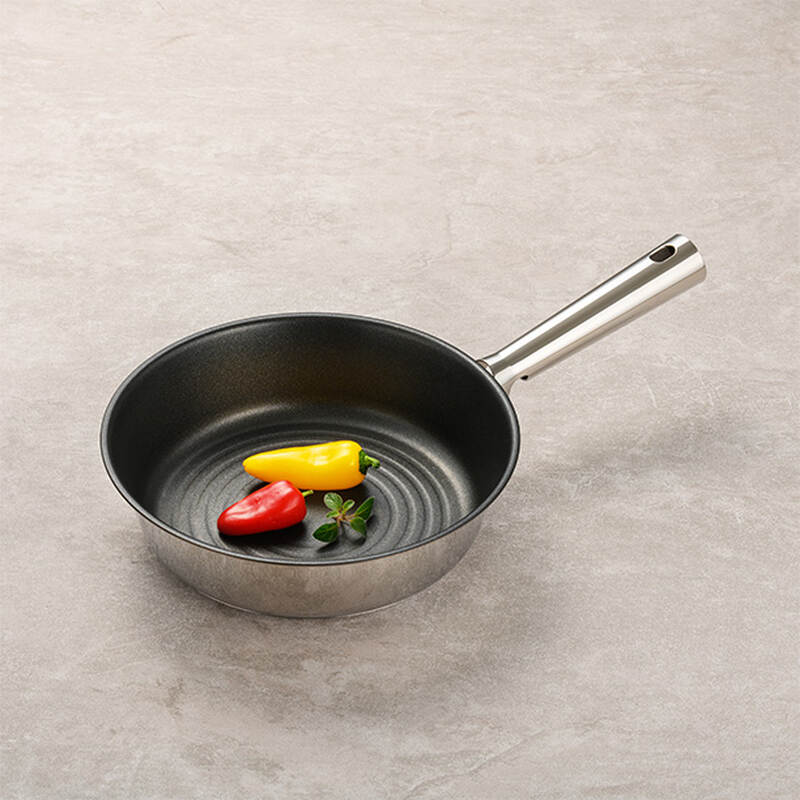 Chảo s&acirc;u l&ograve;ng bằng th&eacute;p kh&ocirc;ng gỉ chống d&iacute;nh 3 lớp LocknLock Suit STS image number null